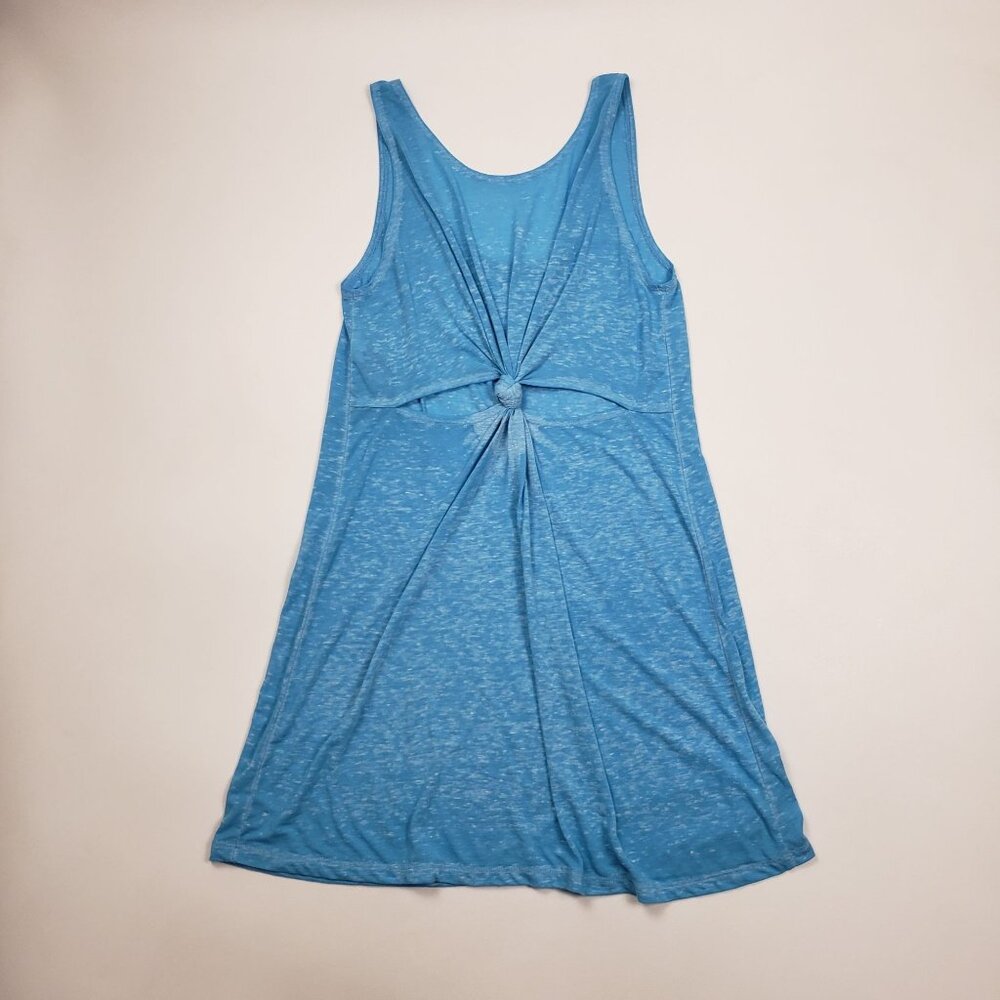Becca Beach Date Knot Back Scoop Cover Up Dress Women's Medium Crystal Sea Blue - Picture 13 of 16